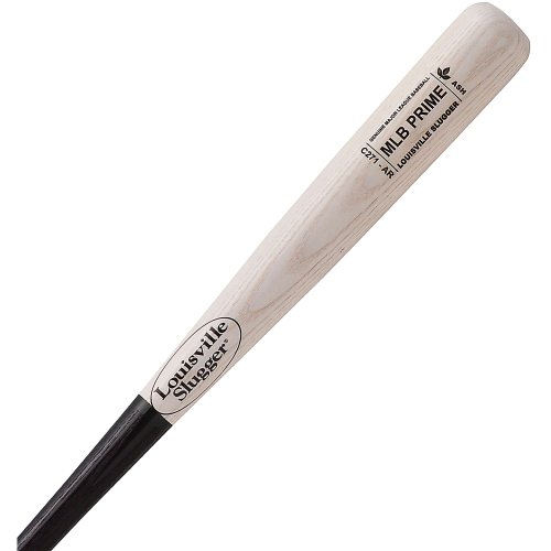Louisville Slugger Amish Veneer Ash MLB Prime Wood Baseball Bat. Louisville Slugger MLB Prime Ash has Strong timber, lighter weight. Pound for pound, ash is the strongest timber available. Ash has flexibility that isn’t found in other timbers, including maple. It tends to flex rather than break. This gives you a larger, more flexible sweet spot in terms of breakage. Due to ash being a lighter gross weight, we can produce a wider range of larger barrel models. MLB Prime Ash Wood Bat Features. Wood Amish Veneer Ash. Finish Black handle White barrel AFS. Handle 1516 inch. Barrel Medium. Turning Model C271 BP C271. Cupped Yes. Knob Date Yes.