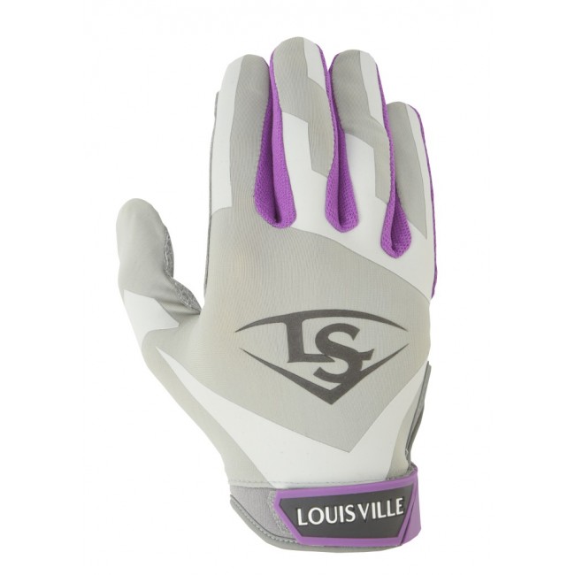 louisville-slugger-womens-xeno-batting-gloves-small-hot-purple BGXN16F-HUSM Louisville B014ATJXMM Flip-Fit wrist band contours to wrist  Silcone-tech palm increases control