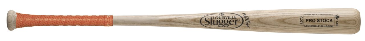 Created using Northern White Ash wood the most common wood used in todays market and considered #1 grade Ash the Pro Stock series of bats are improved and ready for the season. These bats are most commonly used as practice bats for high school collegiate adult senior league and even minor league pro players. Made with a cupped end and a balanced swing weight which is going to give hitters a controlled swing through the zone. The ash wood naturally adds power at a lighter weight and the way Louisville Slugger shapes it gives it a flexible, large sweet spot to go along with the medium-sized barrel. Take this Pro Stock C271 turning model and its all natural finish to the batter's box. C271 Pro Stock Features #1 Grade Ash Wood. Natural Finish. C271 Turning Model. Cupped End. The Louisville Slugger Pro Stock Wood Bat Series is made from Northern White Ash, the most common and dependable wood on the market. The bat's medium barrel and Pro Cupped end give it a greater hitting zone and balanced swing weight for a quicker, more powerful swing. The Louisville Slugger Pro Stock Wood Bat Series is ideal for high school college adult senior league and minor league professional baseball practice on wood  and save your high dollar metal bats for the game. Louisville Slugger has sold more than 100,000,000 bats, making it without question the most popular bat brand in baseball history. Louisville Slugger continues to dominate the game in both wood and aluminum bat categories. 60% of all Major League players currently use Louisville Slugger. And in the past decade, seven national college baseball champions hammered their way to the top with Louisville Slugger TPX bats. In recent years, Louisville Slugger has gone far beyond bats, providing performance technology in the form of fielding and batting gloves, helmets, catchers' gear, equipment bags, training aids and accessories. In addition to its on-field performance products, Louisville Slugger offers personalized, miniature, commemorative and collectible bats.