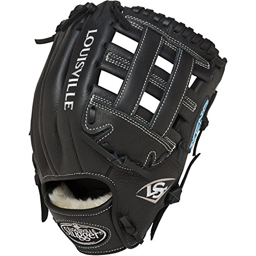 Louisville Slugger Xeno Fastpitch Softball Glove 11.75 FGXN14-BK117 The Louisville Slugger Xeno Fastpitch series softball glove takes best-in-class premium leather matched with soft linings for a substantial feel that is game-ready off the shelf.