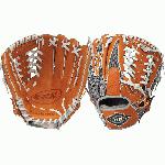 Louisville Slugger XH1150GO 11 12 Inch Baseball Glove (Left Hand Throw) : Louisville Slugger LEFT HAND THROW 11.5 HD9 Hybrid Defense OrangeGray Baseball Glove