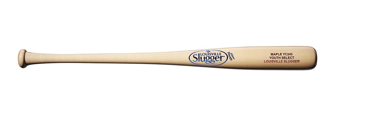 louisville-slugger-y243-youth-select-maple-baseball-bat-natural-red-blue-29-inch-24-oz WTLWYM243A1729 Louisville 887768593094 Youth Select Maple - Natural Finish - HD High Gloss Top