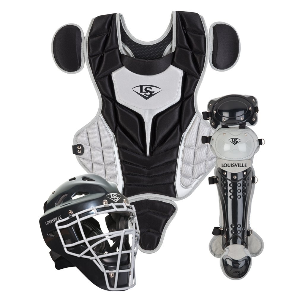 louisville-slugger-youth-pg-series-5-catchers-set-black-gray PGS514-STYBG Louisville B00G1XDKDY Louisville Slugger PGS514-STY Series 5 Youth Catchers Gear Set Helmet Features