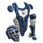 Louisville Slugger PGS514-STY Series 5 Youth Catchers Gear Set Helmet Features    Glossy finish   Moisture Wicking chin pad   NOCSAE approved   Size 6 3 8  - 7  Chest Protector Features    High-Density Foam padding   Over-the-shoulder harness   Precision pad design   Sizes 12  Leg Guard Features    Anatomically inspired   Double-knee design   Size 13