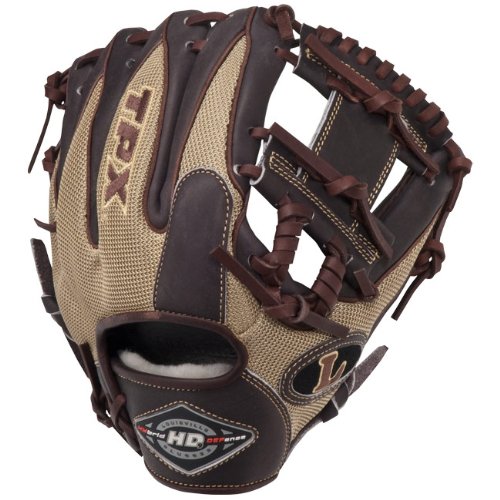 louisville-xh1125kgd-11-1-4-inch-baseball-glove XH1125KGD Louisville 044277964139 Louisville Slugger 11.25 HD9 Hybrid Defense Kastanie/Gold Baseball Glove  