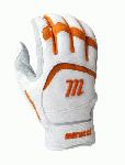 Marucci 2014 Adult Batting Gloves (White, XXL) : Based in Baton Rouge, Louisiana, Marucci was founded by two former Major Leaguers and their athletic trainer - Kurt Ainsworth, Joe Lawrence and Jack Marucci  who began hand-crafting bats for some of the best players in the game from their garage. Fast forward 10 years and that dedication to quality and understanding of players' needs has turned into an All-American success story. Marucci is now the No. 1 bat in baseball with over 350 Big League players swinging their wood. In stark contrast to other companies who pay players, Marucci has star players like Albert Pujols, Chase Utley, David Ortiz, Jose Bautista and Andrew McCutchen invest their hard-earned money and time by advising us on designs and testing our products.