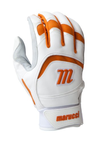 Marucci 2014 Adult Batting Gloves (White, XXL) : Based in Baton Rouge, Louisiana, Marucci was founded by two former Major Leaguers and their athletic trainer - Kurt Ainsworth, Joe Lawrence and Jack Marucci  who began hand-crafting bats for some of the best players in the game from their garage. Fast forward 10 years and that dedication to quality and understanding of players' needs has turned into an All-American success story. Marucci is now the No. 1 bat in baseball with over 350 Big League players swinging their wood. In stark contrast to other companies who pay players, Marucci has star players like Albert Pujols, Chase Utley, David Ortiz, Jose Bautista and Andrew McCutchen invest their hard-earned money and time by advising us on designs and testing our products.