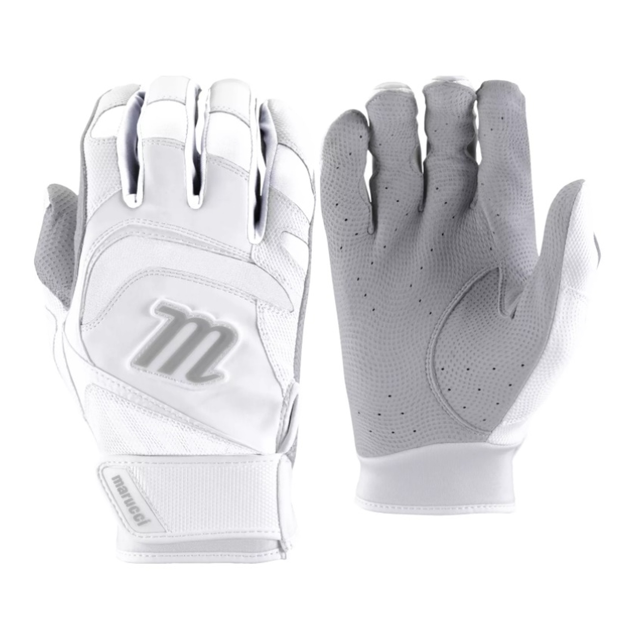 marucci-2021-signature-batting-glove-white-white-adult-small MBGSGN3-WW-AS Marucci <ul class=a-unordered-list a-vertical a-spacing-mini> <li><span class=a-list-item>Digitally embossed perforated cabretta sheepskin palm