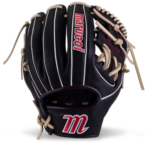 M Type fit system provides integrated thumb and pinky sleeves with enhanced thumb stall cushioning to maximize comfort and feel.  Shape: Tapered Depth: Medium Designed for lightweight feel and increased fielding control Full-grain cowhide leather shell Supple leather palm lining with added cushioning Narrow-tapered hand stall sizing for ideal fit Smooth microfiber wrist lining and finger lining Available in right-hand throw and left-hand throw Recommended for pitcher and infield 