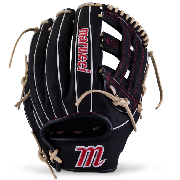 M Type fit system provides integrated thumb and pinky sleeves with enhanced thumb stall cushioning to maximize comfort and feel.  Shape: Tapered Depth: Medium Designed for lightweight feel and increased fielding control Full-grain cowhide leather shell Supple leather palm lining with added cushioning Narrow-tapered hand stall sizing for ideal fit Smooth microfiber wrist lining and finger lining Available in right-hand throw and left-hand throw Recommended for pitcher, infield and outfield 