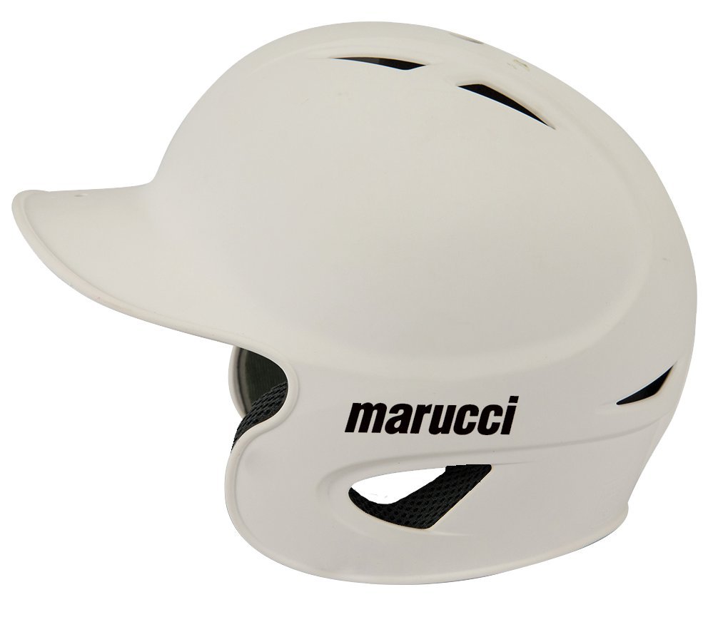 Marucci Adult SI-80 High Speed 80 MPH Batting Helmet (Black, Small) : Engineered for maximum protection against high-speed impact, the Marucci SI-80 High Speed Batting Helmet provides a comfortable fit and keeps you safe from any wild pitch. The adult SI-80 Batting Helmet is offered in multiple sizes to help you find that ideal fit. The patented impact-dispersing Unequal Kevlar pad system is lined with pro-inspired moisture-wicking fabric to keep you cool and comfortable.