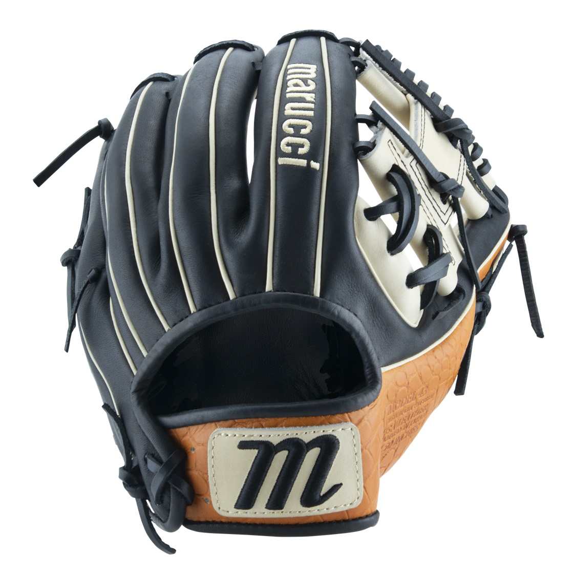 The Marucci Capitol line of baseball gloves is a top-of-the-line series designed to offer players the utmost comfort feel and durability on the field. One of the standout features of this line is the M Type fit system which integrates thumb and pinky sleeves with enhanced thumb stall cushioning providing a glove that maximizes both comfort and feel. When it comes to the materials used in these gloves Marucci has spared no expense in ensuring their quality. The back shell leather of the glove is made from Japan Kip a premium leather known for its strength and durability. This leather not only provides excellent structure but also contributes to the lightweight feel of the glove. Similarly the palm shell leather is also sourced from Japan Kip. By using this high-quality leather Marucci ensures that the glove maintains its ideal structure while remaining lightweight. This combination of structure and lightweight feel is essential for players who require both flexibility and responsiveness from their glove. The palm lining of the Capitol gloves is made from cabretta sheepskin the highest grade available. Cabretta sheepskin offers a luxurious texture that adds to the overall comfort of the glove. It also helps to enhance the grip and feel when catching and fielding the ball. The finger lining of the gloves is made from genuine leather which adds to the durability and longevity of the product. The use of genuine leather in this area ensures that the gloves can withstand the rigors of intense gameplay maintaining their shape and performance over time. The fit of the Capitol gloves is designed to be professional-grade. Marucci has paid meticulous attention to the design and construction of these gloves ensuring that they provide a snug and secure fit. This fit is crucial for players as it allows for maximum control and responsiveness when making plays on the field. In addition to the high-quality materials and exceptional fit the Capitol gloves also feature moisture-wicking mesh wrist lining. This lining helps to keep the player's hands cool and dry during long games or practices. The inclusion of dual density memory foam padding adds an extra layer of comfort and protection to the wrist area minimizing the impact of catching hard-hit balls. To further enhance the durability of the gloves Marucci has equipped the Capitol line with professional-grade rawhide laces. These laces offer maximum tear resistance ensuring that the glove maintains its shape and structure even after repeated use.   Marucci 2024 Cypress and Capitol Baseball Glove and First Base and Catchers Mitts - Ballgloves