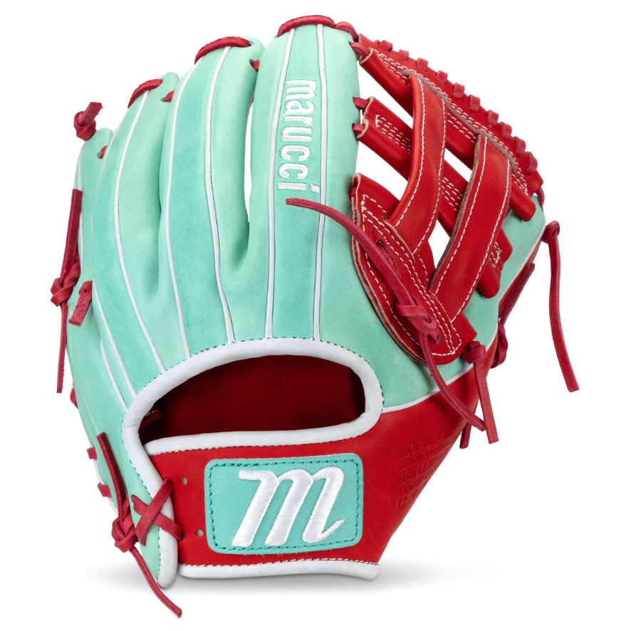 The Marucci Capitol line of baseball gloves is a top-of-the-line series designed to offer players the utmost comfort feel and durability on the field. One of the standout features of this line is the M Type fit system which integrates thumb and pinky sleeves with enhanced thumb stall cushioning providing a glove that maximizes both comfort and feel. When it comes to the materials used in these gloves Marucci has spared no expense in ensuring their quality. The back shell leather of the glove is made from Japan Kip a premium leather known for its strength and durability. This leather not only provides excellent structure but also contributes to the lightweight feel of the glove. Similarly the palm shell leather is also sourced from Japan Kip. By using this high-quality leather Marucci ensures that the glove maintains its ideal structure while remaining lightweight. This combination of structure and lightweight feel is essential for players who require both flexibility and responsiveness from their glove. The palm lining of the Capitol gloves is made from cabretta sheepskin the highest grade available. Cabretta sheepskin offers a luxurious texture that adds to the overall comfort of the glove. It also helps to enhance the grip and feel when catching and fielding the ball. The finger lining of the gloves is made from genuine leather which adds to the durability and longevity of the product. The use of genuine leather in this area ensures that the gloves can withstand the rigors of intense gameplay maintaining their shape and performance over time. The fit of the Capitol gloves is designed to be professional-grade. Marucci has paid meticulous attention to the design and construction of these gloves ensuring that they provide a snug and secure fit. This fit is crucial for players as it allows for maximum control and responsiveness when making plays on the field. In addition to the high-quality materials and exceptional fit the Capitol gloves also feature moisture-wicking mesh wrist lining. This lining helps to keep the player's hands cool and dry during long games or practices. The inclusion of dual density memory foam padding adds an extra layer of comfort and protection to the wrist area minimizing the impact of catching hard-hit balls. To further enhance the durability of the gloves Marucci has equipped the Capitol line with professional-grade rawhide laces. These laces offer maximum tear resistance ensuring that the glove maintains its shape and structure even after repeated use.   Marucci 2024 Cypress and Capitol Baseball Glove and First Base and Catchers Mitts - Ballgloves