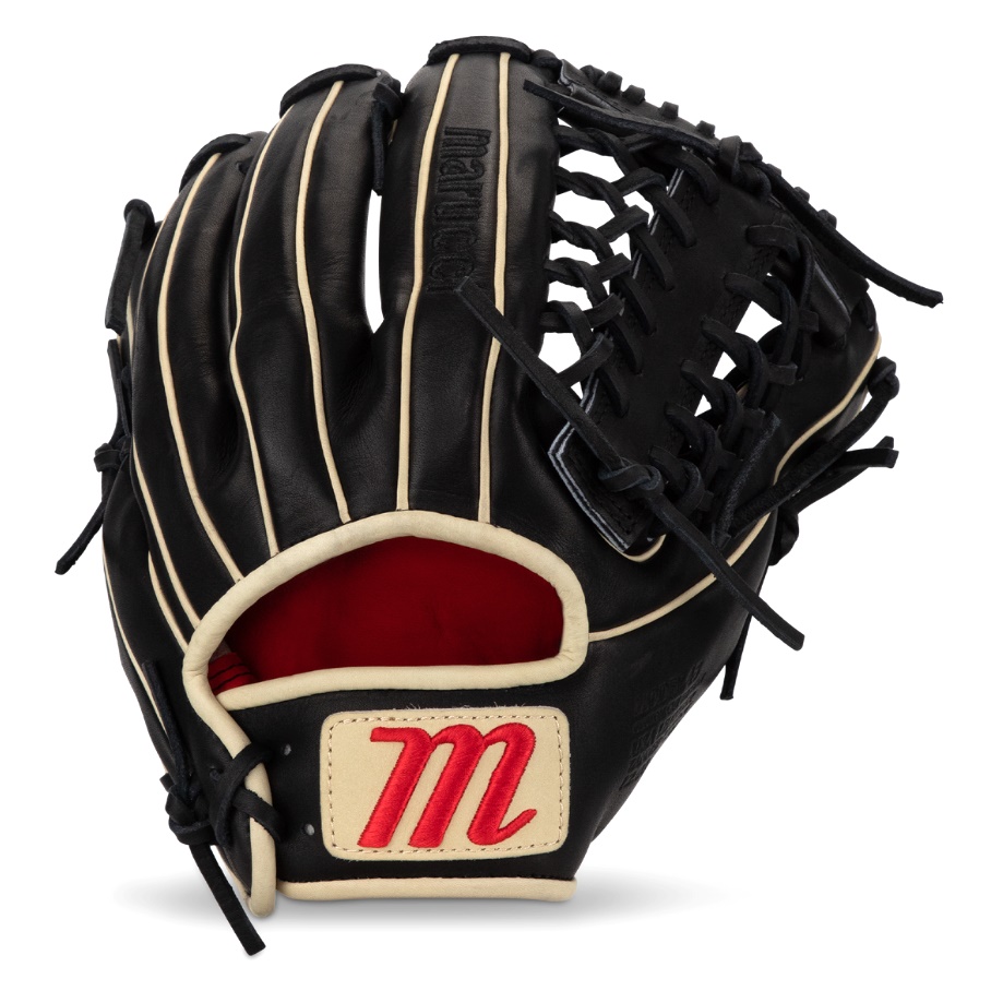 The Marucci Capitol line of baseball gloves is a top-of-the-line series designed to offer players the utmost comfort feel and durability on the field. One of the standout features of this line is the M Type fit system which integrates thumb and pinky sleeves with enhanced thumb stall cushioning providing a glove that maximizes both comfort and feel. When it comes to the materials used in these gloves Marucci has spared no expense in ensuring their quality. The back shell leather of the glove is made from Japan Kip a premium leather known for its strength and durability. This leather not only provides excellent structure but also contributes to the lightweight feel of the glove. Similarly the palm shell leather is also sourced from Japan Kip. By using this high-quality leather Marucci ensures that the glove maintains its ideal structure while remaining lightweight. This combination of structure and lightweight feel is essential for players who require both flexibility and responsiveness from their glove. The palm lining of the Capitol gloves is made from cabretta sheepskin the highest grade available. Cabretta sheepskin offers a luxurious texture that adds to the overall comfort of the glove. It also helps to enhance the grip and feel when catching and fielding the ball. The finger lining of the gloves is made from genuine leather which adds to the durability and longevity of the product. The use of genuine leather in this area ensures that the gloves can withstand the rigors of intense gameplay maintaining their shape and performance over time. The fit of the Capitol gloves is designed to be professional-grade. Marucci has paid meticulous attention to the design and construction of these gloves ensuring that they provide a snug and secure fit. This fit is crucial for players as it allows for maximum control and responsiveness when making plays on the field. In addition to the high-quality materials and exceptional fit the Capitol gloves also feature moisture-wicking mesh wrist lining. This lining helps to keep the player's hands cool and dry during long games or practices. The inclusion of dual density memory foam padding adds an extra layer of comfort and protection to the wrist area minimizing the impact of catching hard-hit balls. To further enhance the durability of the gloves Marucci has equipped the Capitol line with professional-grade rawhide laces. These laces offer maximum tear resistance ensuring that the glove maintains its shape and structure even after repeated use.   Marucci 2024 Cypress and Capitol Baseball Glove and First Base and Catchers Mitts - Ballgloves