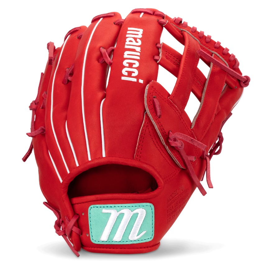 The Marucci Capitol line of baseball gloves is a top-of-the-line series designed to offer players the utmost comfort feel and durability on the field. One of the standout features of this line is the M Type fit system which integrates thumb and pinky sleeves with enhanced thumb stall cushioning providing a glove that maximizes both comfort and feel. When it comes to the materials used in these gloves Marucci has spared no expense in ensuring their quality. The back shell leather of the glove is made from Japan Kip a premium leather known for its strength and durability. This leather not only provides excellent structure but also contributes to the lightweight feel of the glove. Similarly the palm shell leather is also sourced from Japan Kip. By using this high-quality leather Marucci ensures that the glove maintains its ideal structure while remaining lightweight. This combination of structure and lightweight feel is essential for players who require both flexibility and responsiveness from their glove. The palm lining of the Capitol gloves is made from cabretta sheepskin the highest grade available. Cabretta sheepskin offers a luxurious texture that adds to the overall comfort of the glove. It also helps to enhance the grip and feel when catching and fielding the ball. The finger lining of the gloves is made from genuine leather which adds to the durability and longevity of the product. The use of genuine leather in this area ensures that the gloves can withstand the rigors of intense gameplay maintaining their shape and performance over time. The fit of the Capitol gloves is designed to be professional-grade. Marucci has paid meticulous attention to the design and construction of these gloves ensuring that they provide a snug and secure fit. This fit is crucial for players as it allows for maximum control and responsiveness when making plays on the field. In addition to the high-quality materials and exceptional fit the Capitol gloves also feature moisture-wicking mesh wrist lining. This lining helps to keep the player's hands cool and dry during long games or practices. The inclusion of dual density memory foam padding adds an extra layer of comfort and protection to the wrist area minimizing the impact of catching hard-hit balls. To further enhance the durability of the gloves Marucci has equipped the Capitol line with professional-grade rawhide laces. These laces offer maximum tear resistance ensuring that the glove maintains its shape and structure even after repeated use.   Marucci 2024 Cypress and Capitol Baseball Glove and First Base and Catchers Mitts - Ballgloves