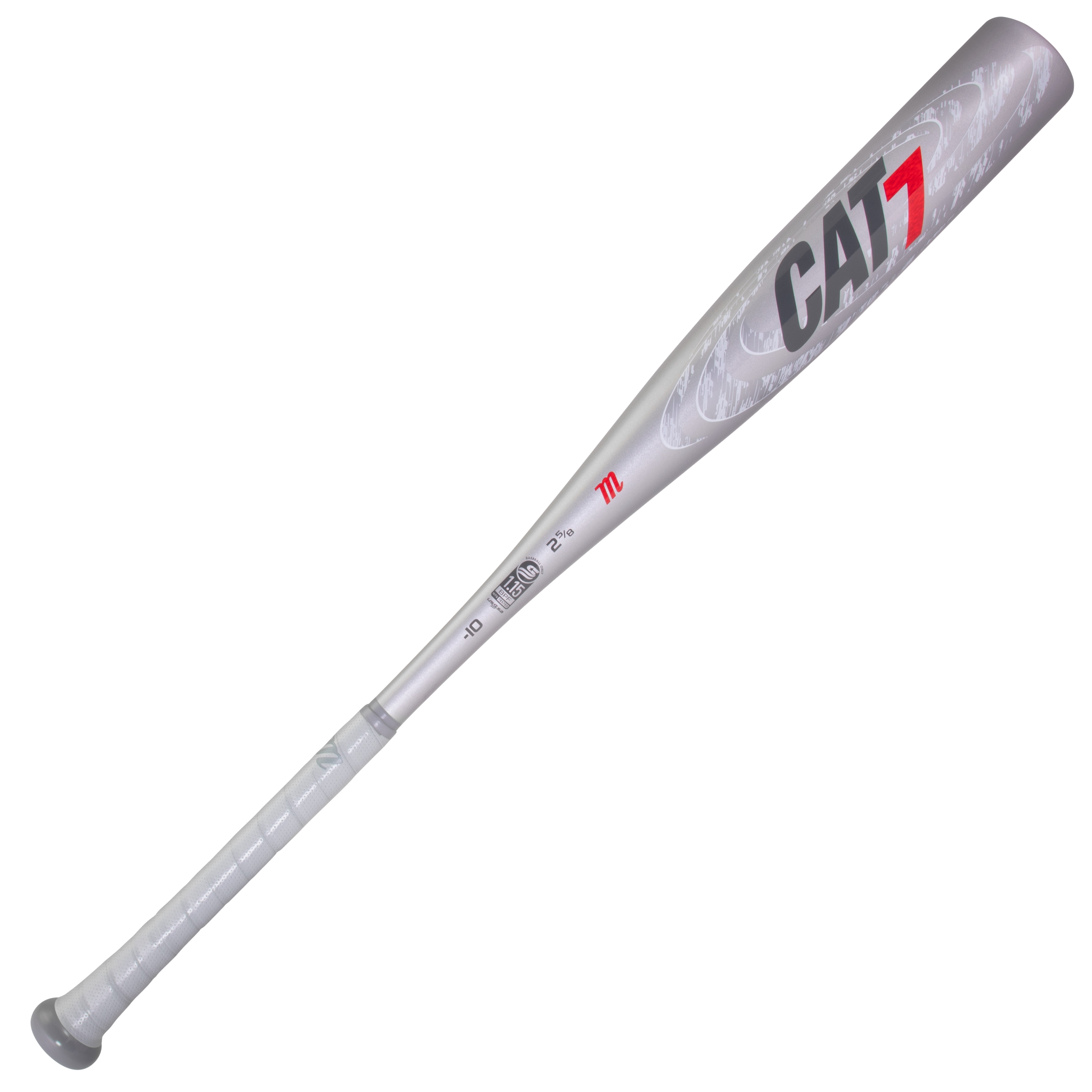 marucci-cat-7-silver-10-baseball-bat-28-inch-18-oz MSBC7210S-2818 Marucci  More responsive optimized barrel design creates a sweet spot twice as