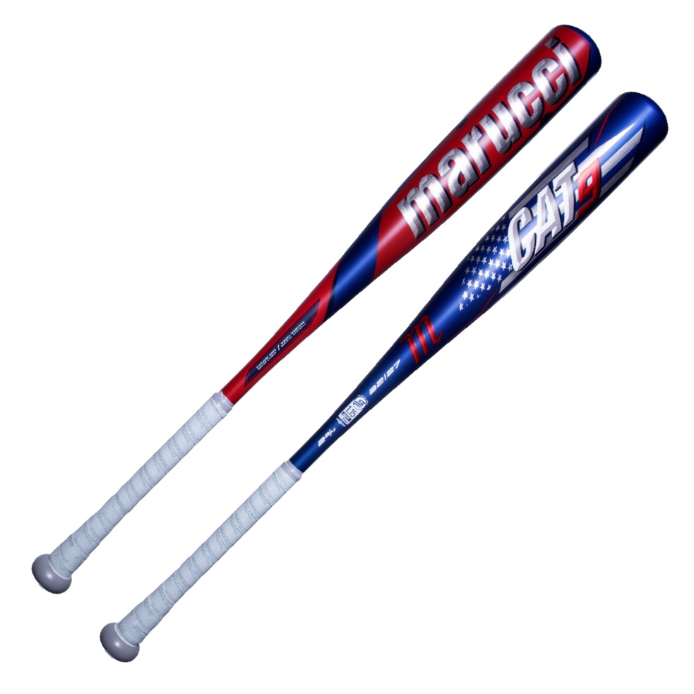 Pay tribute to the history of baseball and take the field with confidence with the red, white, and blue CAT9 Pastime Senior League -8. Designed with thermally treated AZR alloy for a more responsive and forgiving feel, this one-piece bat is equipped with a massive sweet spot for starting rallies. The precision-balanced barrel offers precision and control, while the 2nd generation AV2 Anti-Vibration Knob provides better feel and reduced negative feedback. The multi-variable wall design expands the sweet spot and thinner walls offer more forgiving off-center performance. The ring-free barrel construction allows for more barrel flex and improved performance with no dead spots. The micro-perforated soft-touch grip offers a soft and tacky feel for better control. The CAT9 Pastime comes with a gray 1.75mm grip and a one-year warranty. The 2 3/4 barrel is USSSA 1.15 BPF certified. Arm yourself with superior technology and unwavering commitment to excellence with the CAT9 Pastime.    2 3/4 barrel USSSA 1.15 BPF certified One-year warranty included 