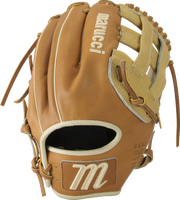 • Premium Japanese-tanned steerhide leather provides stiffness and rugged durability • Extra-smooth cowhide lining with padding-wrapped thumb and pinky loops • Professional-grade USA rawhide laces from Tennessee Tanning Co. • Moisture-wicking mesh wrist lining with added padding.