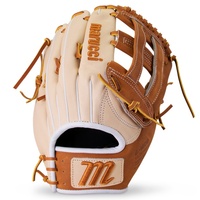 Size-specific, ergonomically shaped fit system creates a more form fitting hand stall for greater control, leverage and responsiveness when fielding. Strategically constructed multi-layered sheepskin palm lining drastically reduces weight while preserving glove structure.