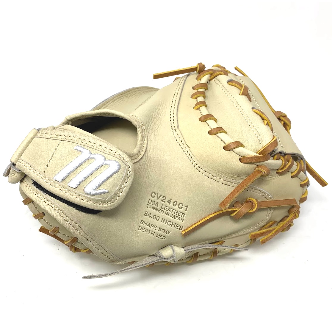 marucci-cypress-m-type-catchers-mitt-34-inch-right-hand-throw MFGCYMV240C1-CM-RightHandThrow Marucci  CYPRESS M TYPE V240C1 34 SOLID WEB CATCHERS MITT The M