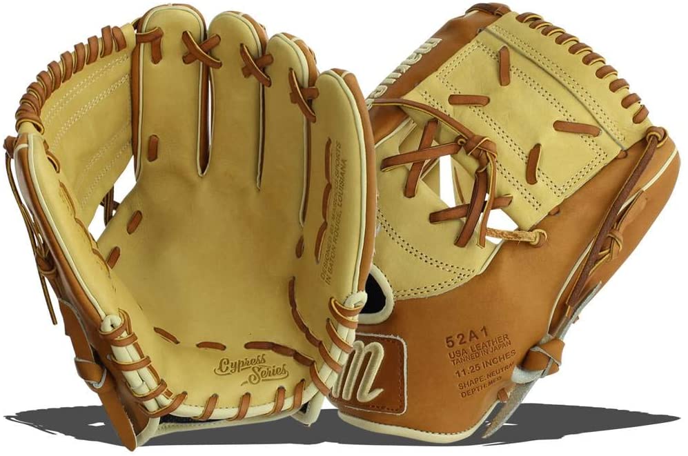 marucci-cypress-series-52a1-11-25-baseball-glove-1-piece-solid-right-hand-throw MFGCY52A1-SMTF-RightHandThrow Marucci  Premium Japanese-tanned steerhide leather provides stiffness and rugged durability Extra-smooth cowhide