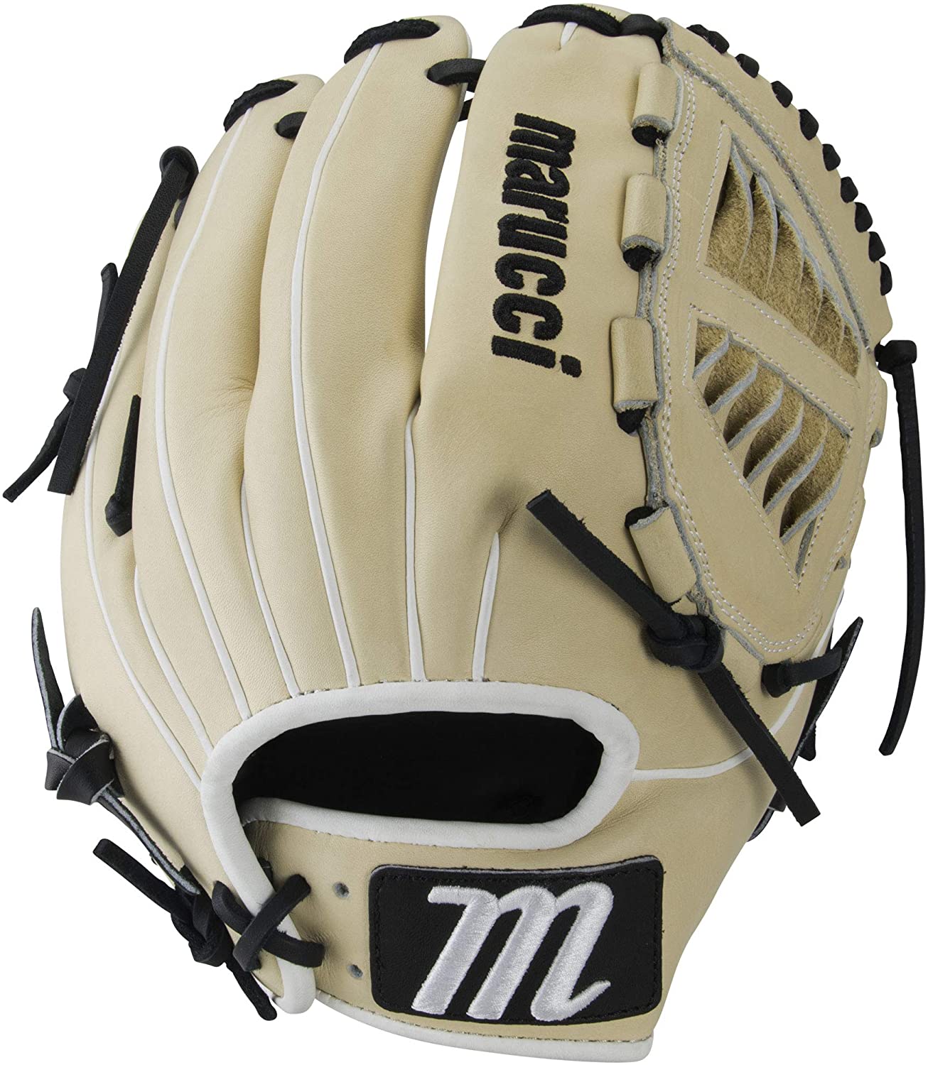 marucci-magnolia-series-12-inch-fastpitch-softball-glove-spiral-web-right-hand-throw MFGMG12FP-CMBK-RightHandThrow Marucci  Premium Japanese-tanned steerhide leather provides stiffness and rugged durability Cushioned leather