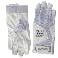 marucci mbgqst2 w bk al quest 2 batting gloves white adult large