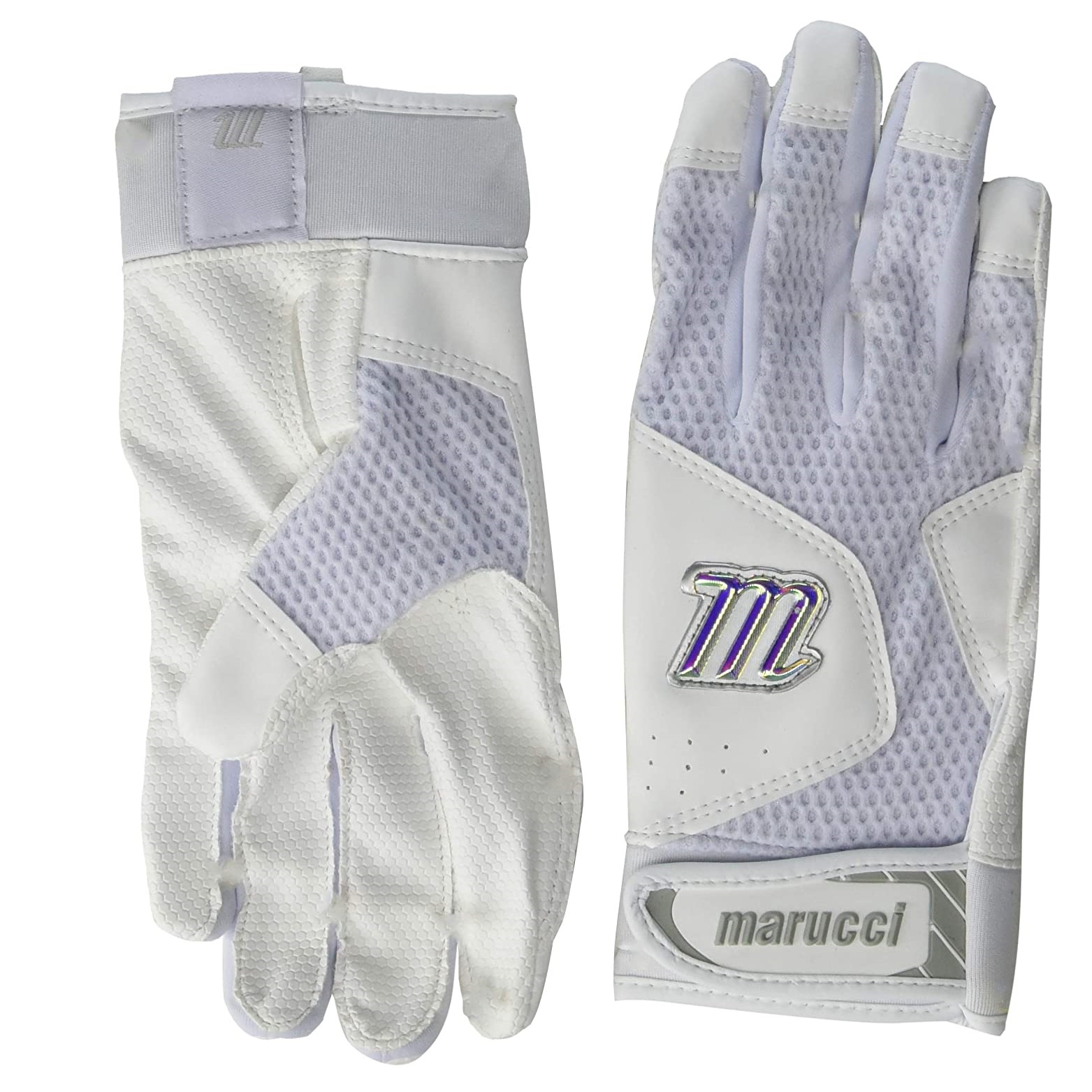 An evolution of Marucci’s earlier batting glove line, this year’s Quest features an innovative dimpled mesh back that is breathable, yet durable along with a grip-enhancing palm for more confidence. Additionally, a neoprene cuff delivers unmatched wrist support and comfort to promote a clean, unhindered swing. - Durable genuine leather palm - Dimpled mesh back - Neoprene cuff