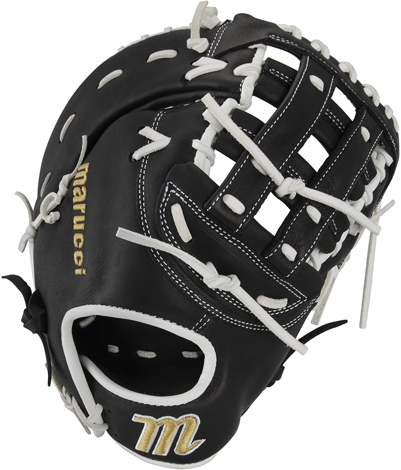 marucci-palmetto-series-fastpitch-softball-glove-13-right-hand-throw MFGPL3FP-BKW-RightHandThrow Marucci  Soft-tumbled cowhide shell increases durability while reducing weight Cushioned leather finger