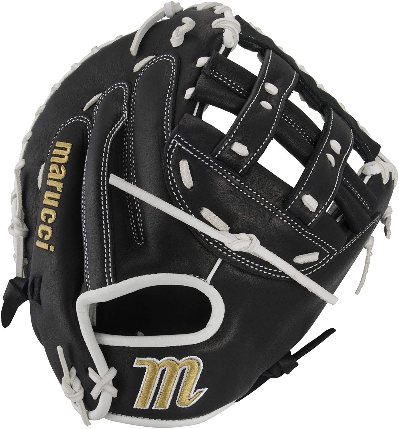 marucci-palmetto-series-fastpitch-softball-mitt-34-right-hand-throw MFGPL2FP-BKW-RightHandThrow Marucci  Soft-tumbled cowhide shell increases durability while reducing weight Cushioned leather finger