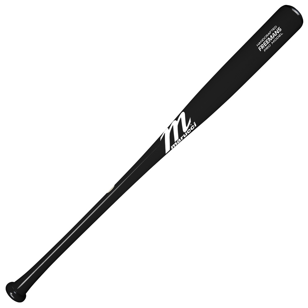    Marucci Partner Freddie Freeman’s ability to hit for power and average is what inspired the make of this tool. With a large barrel and an end-loaded feel, this bat has no issues hitting shots into the gap and over the fence.    FEATURES • Knob: Traditional • Handle: Thin • Barrel: Large • Feel: End-loaded • Handcrafted from Marucci's top-quality maple • Bone rubbed for ultimate wood density • Best for hitters transitioning from aluminum • Big League-grade ink dot certified• 30-day warranty included   FREDDIE FREEMAN FREEMAN5 PRO MODEL          