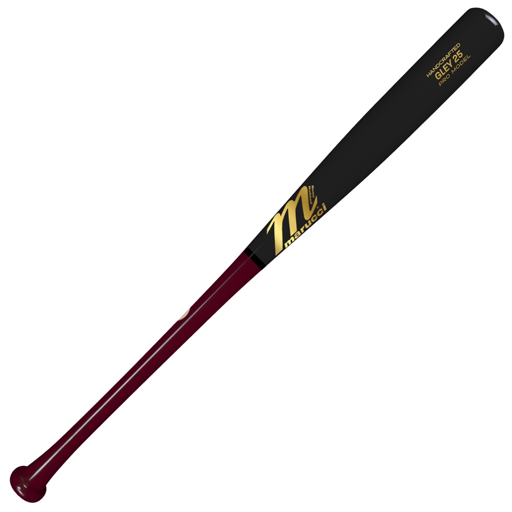    The Gleyber Torres Marucci GLEY25 Pro Model maple wood baseball bat is designed to give players the same power and precision as the Yankees star shortstop, Gleyber Torres. The bat is specifically crafted to provide maximum coverage of the plate and a balanced feel for crushing the ball. It features a traditional knob and a thin handle, which gives the GLEY25 an end-loaded balance that is perfect for spreading the field and driving the ball with authority. Whether you're an aspiring pro or a seasoned veteran, the GLEY25 Pro Model is the ultimate tool for taking your game to the next level.   FEATURES   • Knob: Traditional • Handle: Thin • Barrel: Large/Long • Feel: End Loaded Balance • Handcrafted from top-quality maple • Bone rubbed for ultimate wood density • Great transition bat from aluminum to wood • Big League-grade ink dot certified • 30-day warranty included   GLEYBER TORRES GLEY25 PRO MODEL             