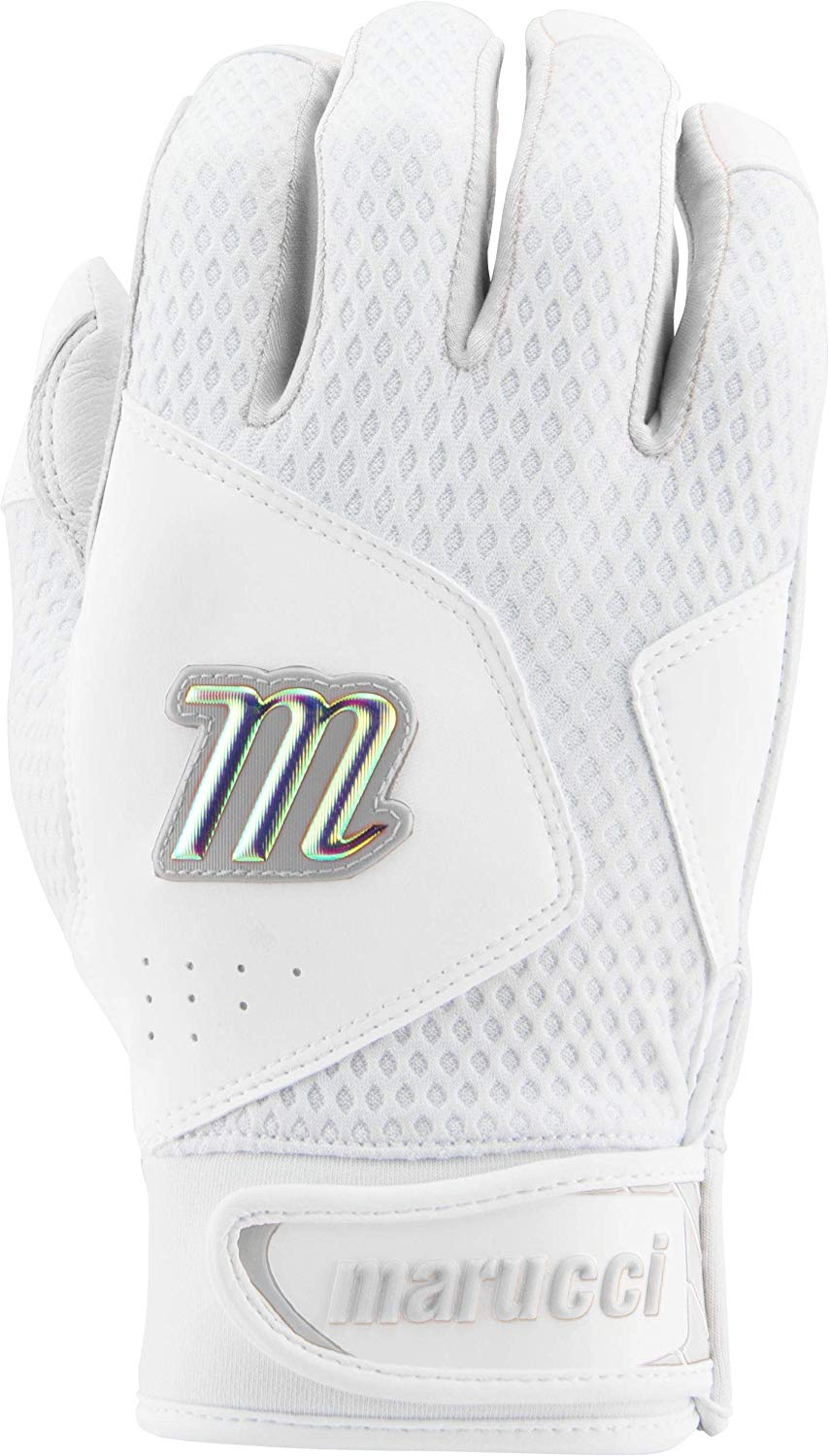 marucci-quest-2-0-adult-large-batting-gloves-white MBGQST2-WW-AL Marucci 849817085431 <p>Durable genuine leather palm Dimpled mesh back Neoprene cuff.</p>  