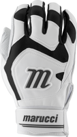 marucci signature batting gloves mbgsgn2 1 pair white black adult large