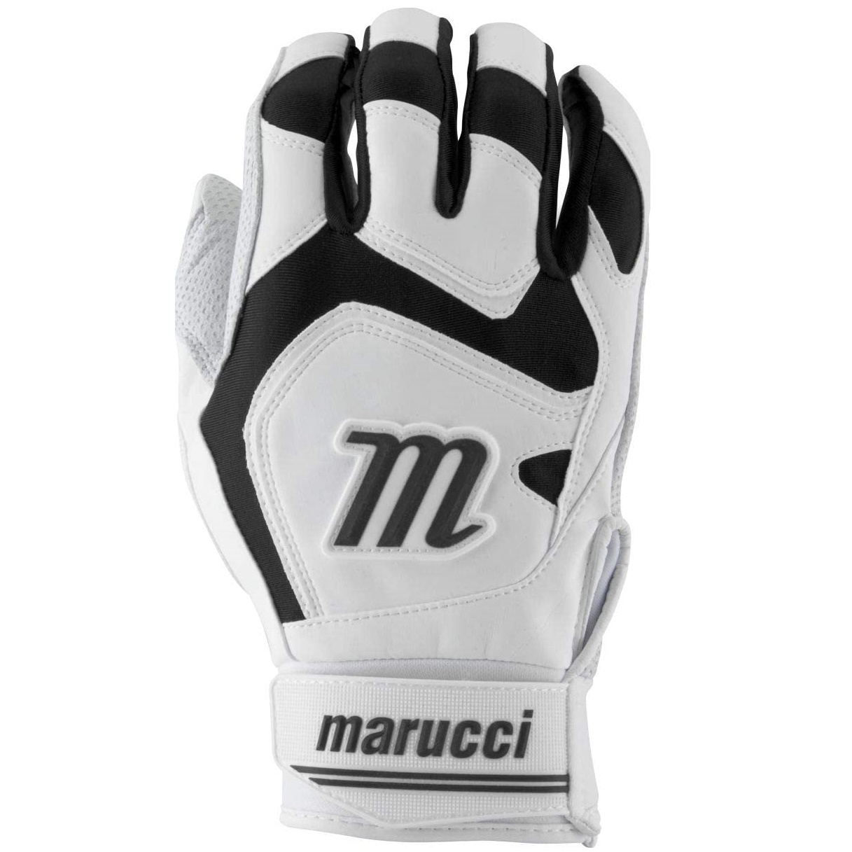 marucci-signature-youth-batting-gloves-black-youth-large MBGSGN2Y-BKW-YL Marucci  Digitally embossed perforated Cabretta sheepskin palm provides maximum grip and durability