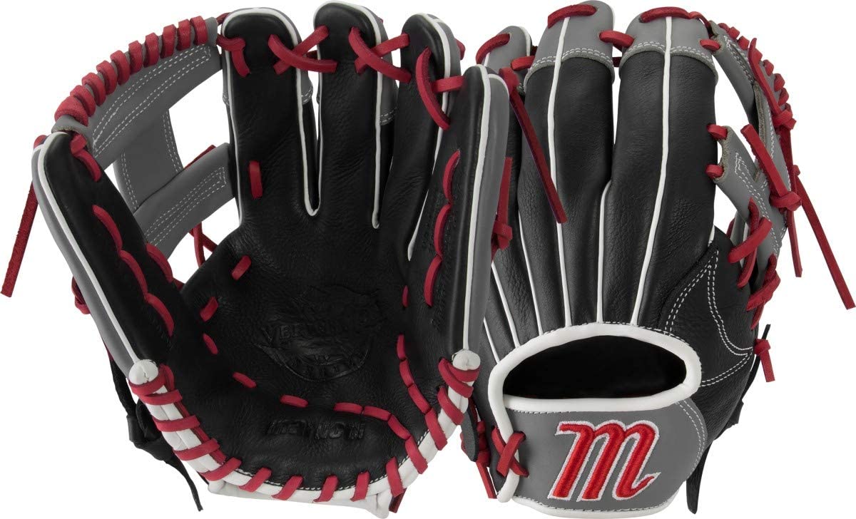 marucci-vermilion-11-inch-baseball-glove-right-hand-throw MFGVR11Y-RightHandThrow Marucci  Oiled cowhide leather shell and padded leather palm lining Reinforced finger