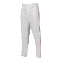 marucci youth elite double knit piped baseball pant white red large
