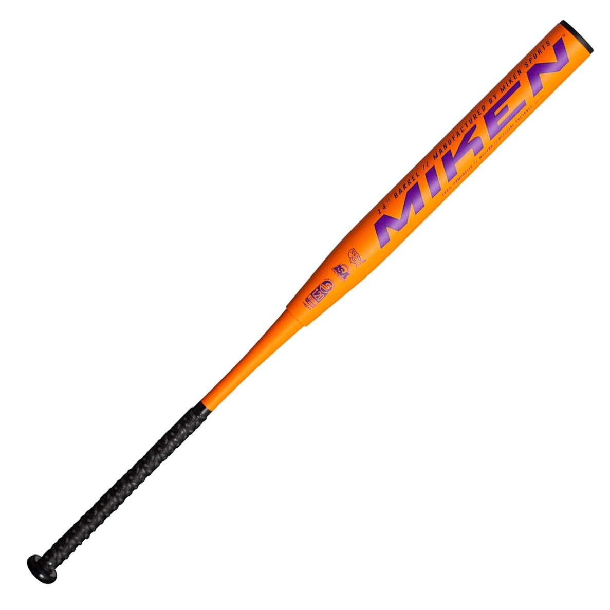 The Miken Freak Primo 14 Balanced Slowpitch USSSA Bat boasts EFLEX 360 Technology for optimal barrel flexibility, performance, and durability. The use of exclusive premium grade C-4 Carbon Fiber maximizes the composite structure for unmatched performance and consistency. The innovative F4P Energy Transfer system enhances the transfer of energy from handle to barrel for maximum performance and flexibility. The A1 Knob, with its compact design, offers improved comfort at the plate. This bat is certified for play in USSSA, ISA, and NSA leagues.