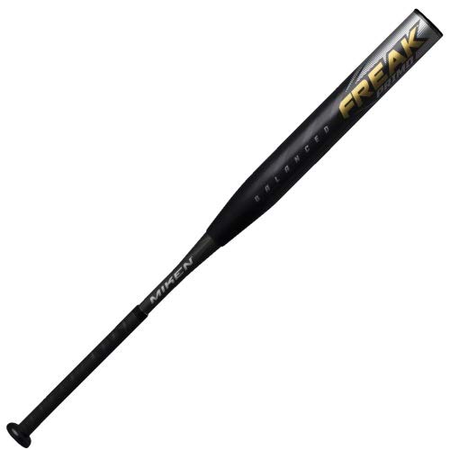 miken-freak-primo-14-in-balanced-usssa-slowpitch-softball-bat-mpribu-34-inch-26-oz MPRIBU-3-26 Miken 658925040702 4-Piece 100% Composite Design Maxload Weighting ASA Approved Made in the