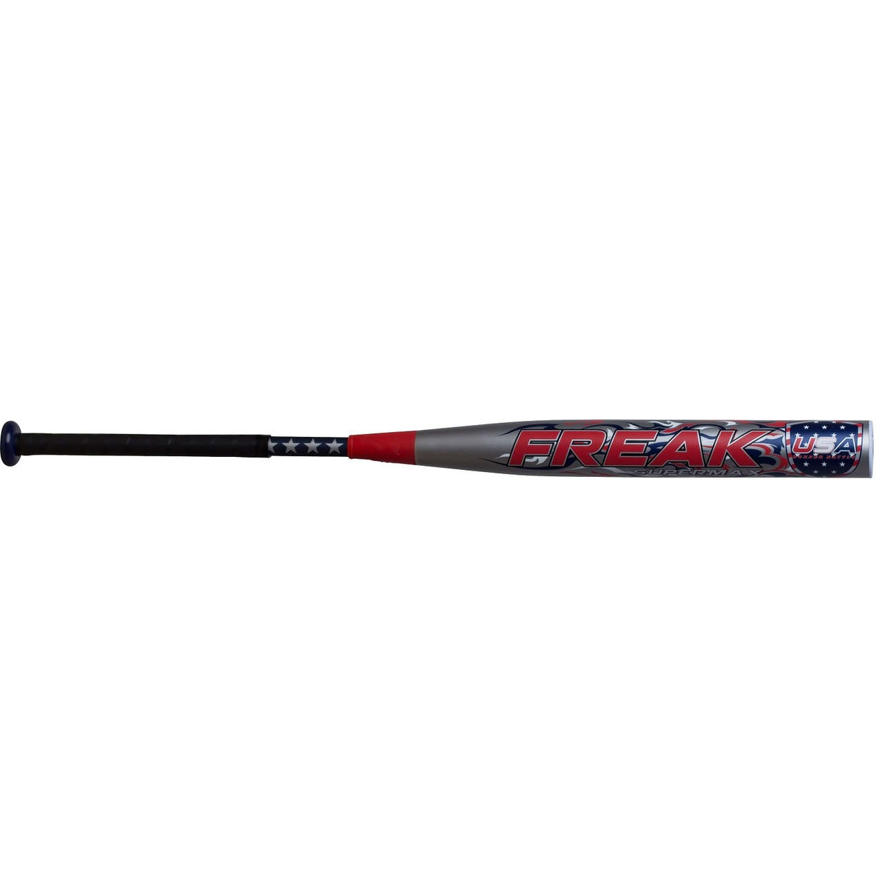 Numbered Limited Edition - Only 1000 made Four-Piece, 100% Composite Construction 1 Ounce Supermax Weighting Approved for Play in ASA 1 Year Manufacturer's Warranty The all new 2018 Miken Freak USA Border Battle Edition bat continues the groundbreaking four-piece ASA bat movement, delivering a massive 14 inch double-barrel bat that crushes .52 COR ASA balls. Combined with Supermax weighting, the Freak Border Battle Edition will send balls over the fence in a hurry. Comes with a 1 year manufacturer's warranty from Miken. - Numbered Limited Edition - Only 1000 made - 2 1/4 Inch Barrel Diameter - Four-Piece, 100% Composite Construction - 1 Ounce Supermax Weighting - 14 Inch Barrel Length - Tetra-Core Technology - Sensi-Flex Handle Technology - 100 COMP Technology - 1 Year Manufacturer's Warranty - Approved for Play in ASA - Made In The USA
