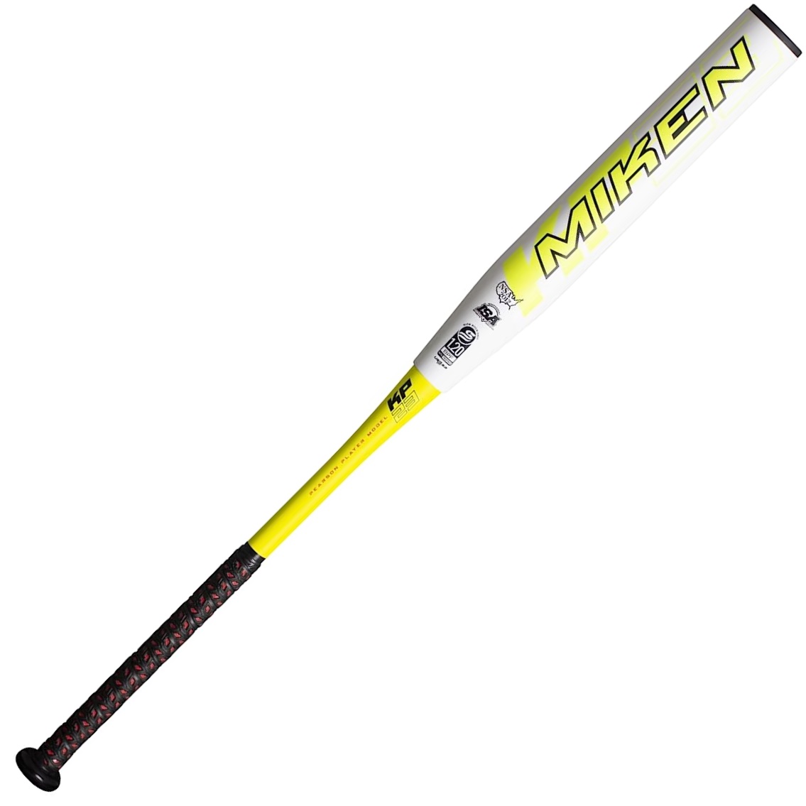 The Miken USSSA Freak Pearson Freak 23 Slowpitch Softball Bat is the perfect choice for adults who enjoy playing recreational or competitive slowpitch softball. This bat is designed with cutting-edge technology and features that are sure to enhance your performance on the field. One of the key features of this bat is the F4P Handle Technology, which improves handle-to-barrel energy transfer, resulting in maximum performance. With a 12 barrel, players can expect maximum barrel control and a generous sweetspot for improved accuracy and power. The bat is made from exclusive premium grade C-4 proprietary Carbon Fiber, which maximizes the composite layup and provides unmatched performance and consistency. The XL Reload Swing Weight, with a .5 oz. end load, provides added pop, making it easier to drive the ball further. Whether you're playing in a USSSA, ISA, or NSA league, you can rest assured that this bat is approved for play, ensuring that you'll be able to make the most of your game day after day. If you're looking for a top-of-the-line slowpitch softball bat, the Miken USSSA Freak Pearson Freak 23 is an excellent choice!