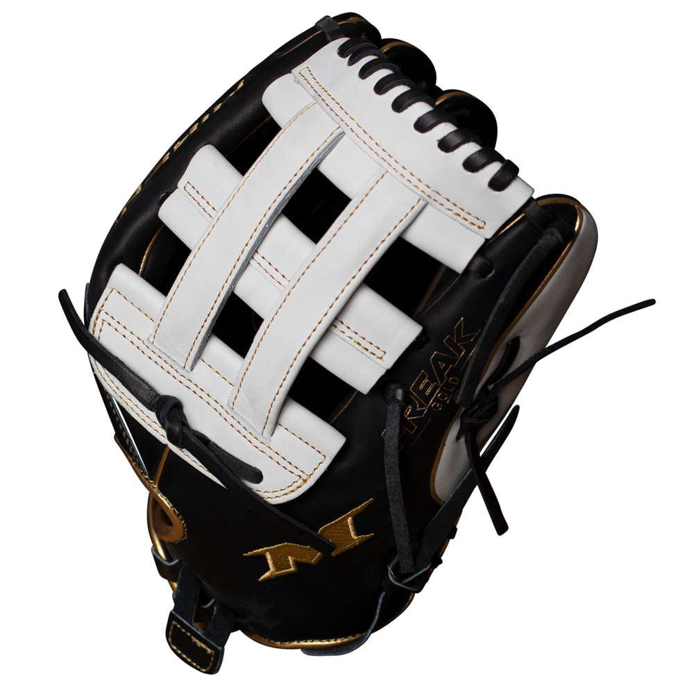 miken-pro-series-freak-gold-softball-glove-13-5-inch-right-hand-throw PRO135-BWG-RightHandThrow Miken  The Miken Pro Series Slow Pitch Softball Glove line features the