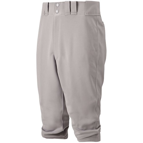 100% Polyester Double Knit . Shorter inseam to be worn just below knee. Tunnel-belt-loop waist. Fly front with extended two-snap closure. Two set-in back pockets with botton closure. Double knee. Elastic Bottom.