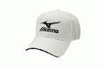 Mizuno Branded Hat Aflex White Size XL : Pre-curved bill, Contrast sandwich bill, 6 Panel Crown Mizuno Hat