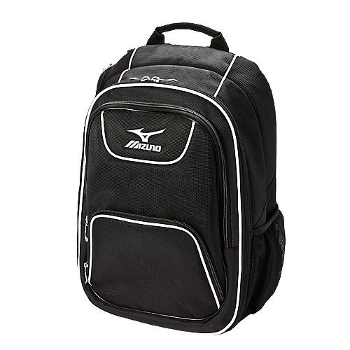 mizuno-coaches-backpack-360168-19-x-13-x-8-black 360168-Black Mizuno 041969375327 Fits up to 17 inch laptop computer. Easy Access pockets for