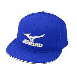 Mizuno Flat Brimmed Branded Hat Royal Size XL : Mizuno Flat Brimmed Branded Hat