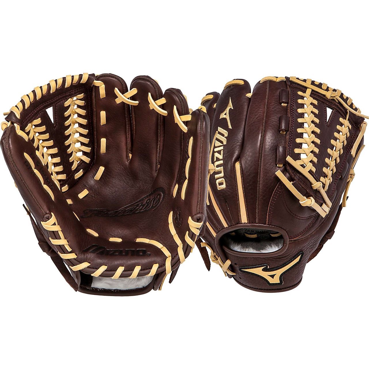 Mizuno Franchise Series GFN1151B1 Baseball Glove 11.5 inch (Right Handed Throw) : Mizuno Franchise Series have pre-oiled Java Leather which is game ready and long lasting. Hi-low lacing maintains the integrity of a fully laced web while providing added flexibility for easier closure. Parashock plus palm pad and comfortable hand based patterns. 11.5 Inch Pattern.