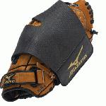 Mizuno Glove Wrap keeps glove and pocket in perfect shape. Flexcut panel for perfect fit for any glove size. Emobossed neoprene material for enhanced stretch and durability. Reinforced velcro attachment for additional strength.