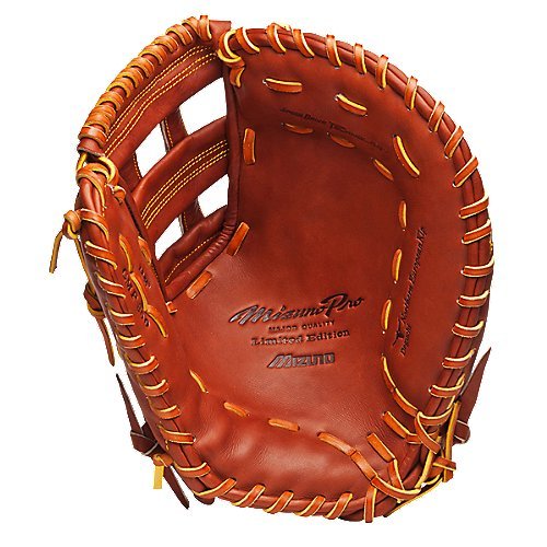 Mizuno GMP300 Pro LImited First Base Mitt (Right Handed Throw) : Made from the finest leathers, Mizuno's mitts feature a patented ParashockT palm which absorbs the shock of repeated use, providing less rebound, more protection, and ideal comfort.