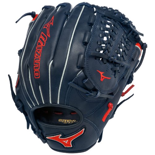 Mizuno MVP Prime 11.75 inch Baseball Glove. 11.75 Inch Baseball Infield Pitcher Pattern. Tartan Shock Web. Center pocket design, strong edge creates a more stable thumb and pinky. Smooth professional style Oil Plus leather - perfect balance of oiled softness for exceptional feel and firm control that serious players demand. Durable SteerSoft palm liner, matching outlined embroidered logo. Plus Grip thumb for exceptional comfort.